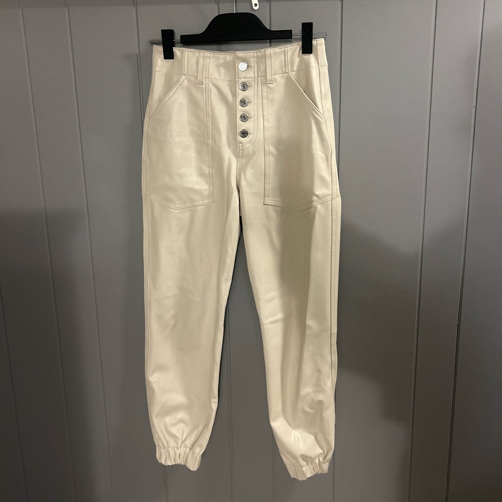 veronica beard leather pants